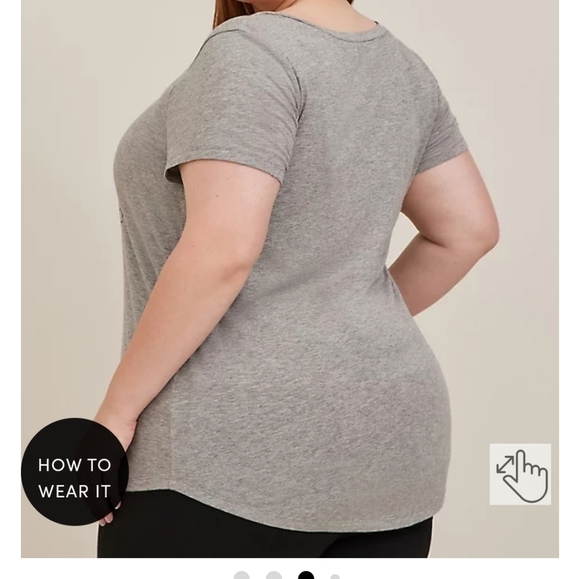 NWT DISNEY halloween Goofy Torrid Shirt. 1x, 14/16,  Gray, Relaxed Fit. - Picture 4 of 4